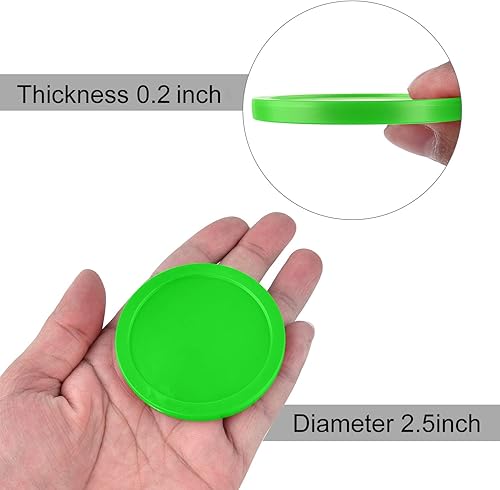 Miniatura 3 de Coopay 12 discos de hockey de aire para el hogar, discos de repuesto pesados de 2.5 pulgadas para mesas de juego, accesorios de equipo, 0.42oz