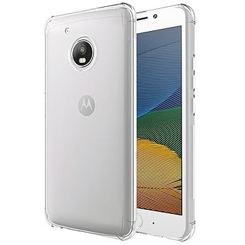 Plus Shockproof Clear Transparent Hard Back Hybrid Soft Bumper Cover Cases for Motorola Moto G5 Plus
