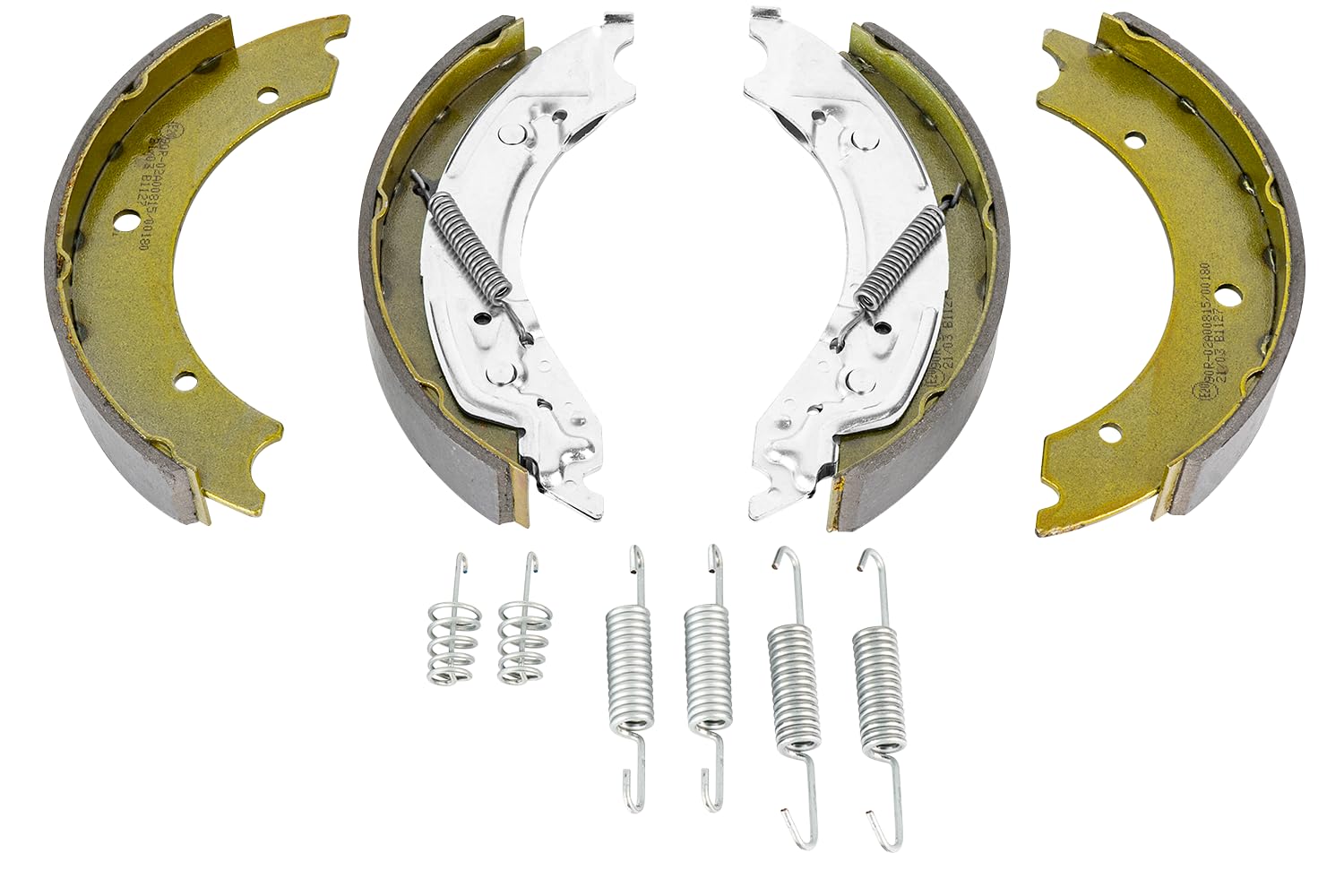 UNITRAILER KAMPOL Automotive Zapatas de Freno para Ejes Knott 250x40 mm | Kit completo con muelles y tensor para remolques de 1800 kg. Ideal para mantenimiento de plataformas y portavehículos.