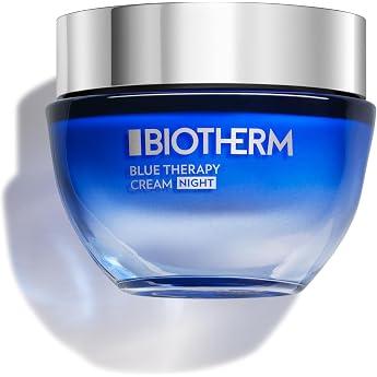 Biotherm Blue Therapy Night Cream, Regenerating Anti-Wrinkle Cream for the Night, Night Cream with Algae Extract, Moisturisin