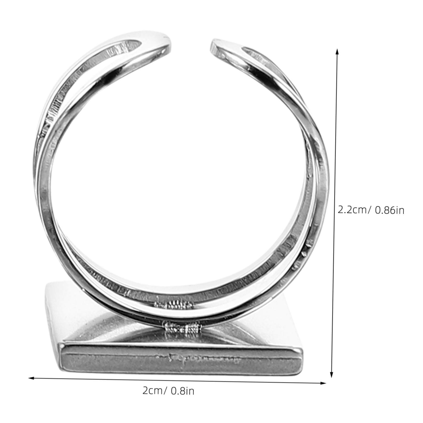 STOBOK 30 Pièces Anneau De Support Inférieur De Gemme De Temps Fournitures De Fabrication D'Anneaux Base De Bague Base De Bague Pour Bijoux Ébauches De Lunette De Lunettes De