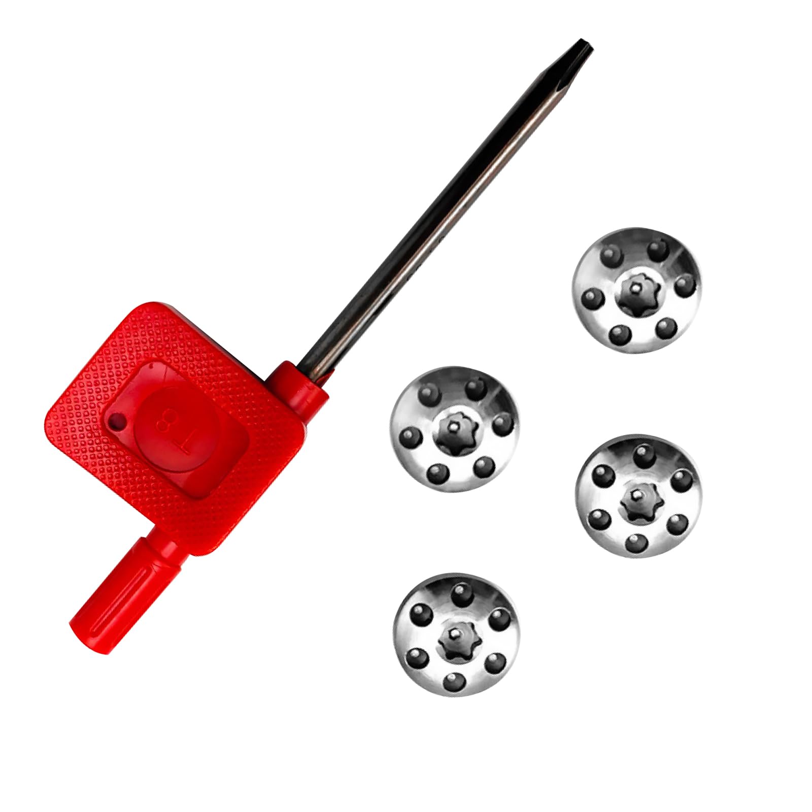 4 Vis De Poignée En Acier Inoxydable 416 Pour 1911, Avec Clé Torx T8 - Couleur Noir Ou Blanc