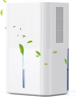 Dehumidifier 2700 ml, Silent Electric Dehumidifier, Timer, Sleep Mode, 7 Colour Night Light, Portable, Ideal for Apartment…