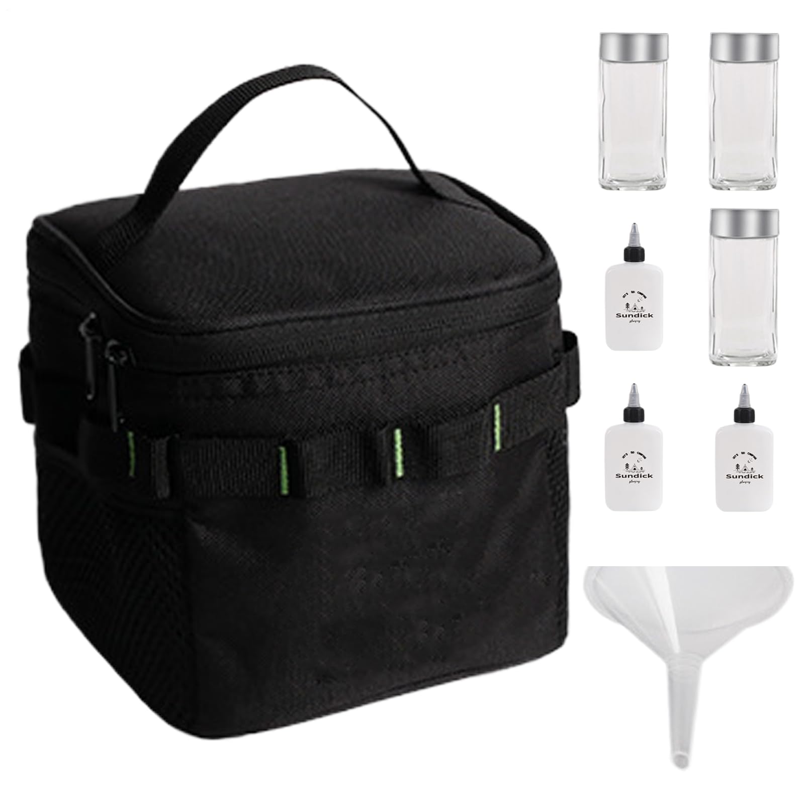 Épices de camping portables : kit de 6 boîtes avec sac pour vos barbecues et randonnées en plein air