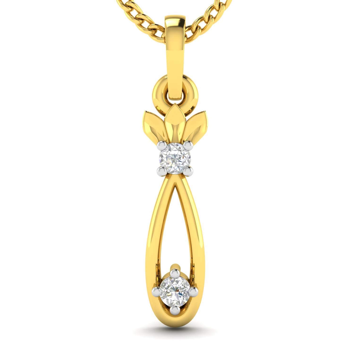 14k (585) Yellow Gold Pendant for Women-image-20