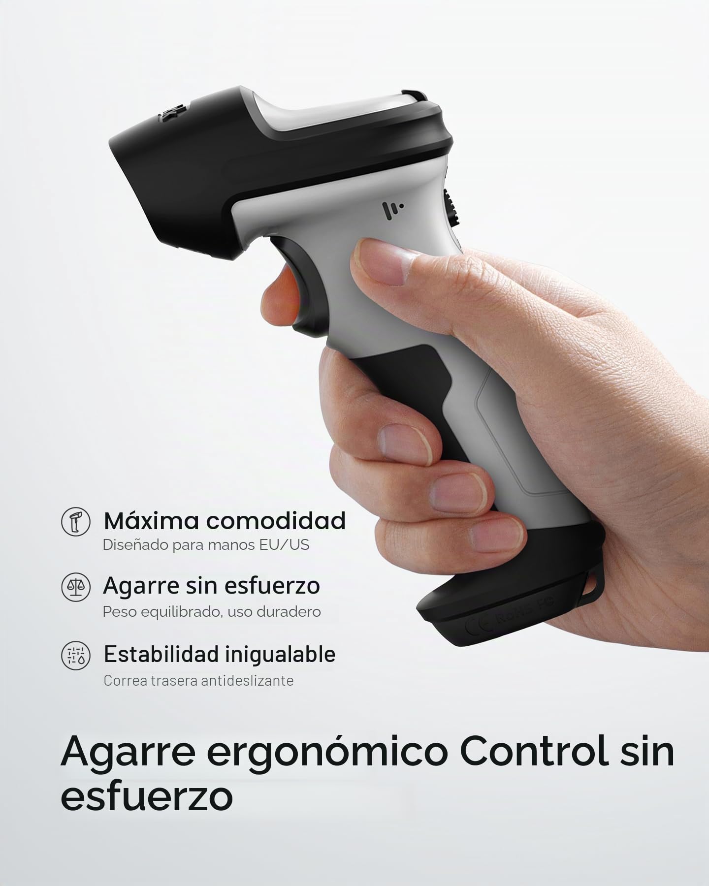 Inateck BCST-70 - Lector de Código de Barras Inalámbrico, Distancia 35m, Rápida y Precisa de Lectura Automática