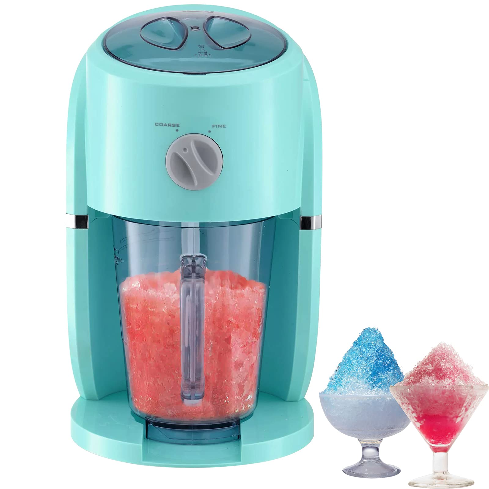 Ice making machine, ice crusher, electric shaved ice machine, household snow cone shaved ice machine