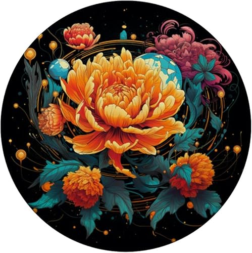 Miniatura 3 de Floral Flowers Marigolds PopSockets PopGrip intercambiable