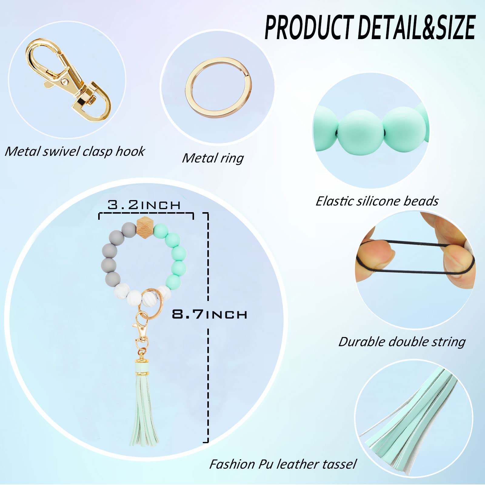 Portachiavi in silicone - BaiQue Accessories, Inc