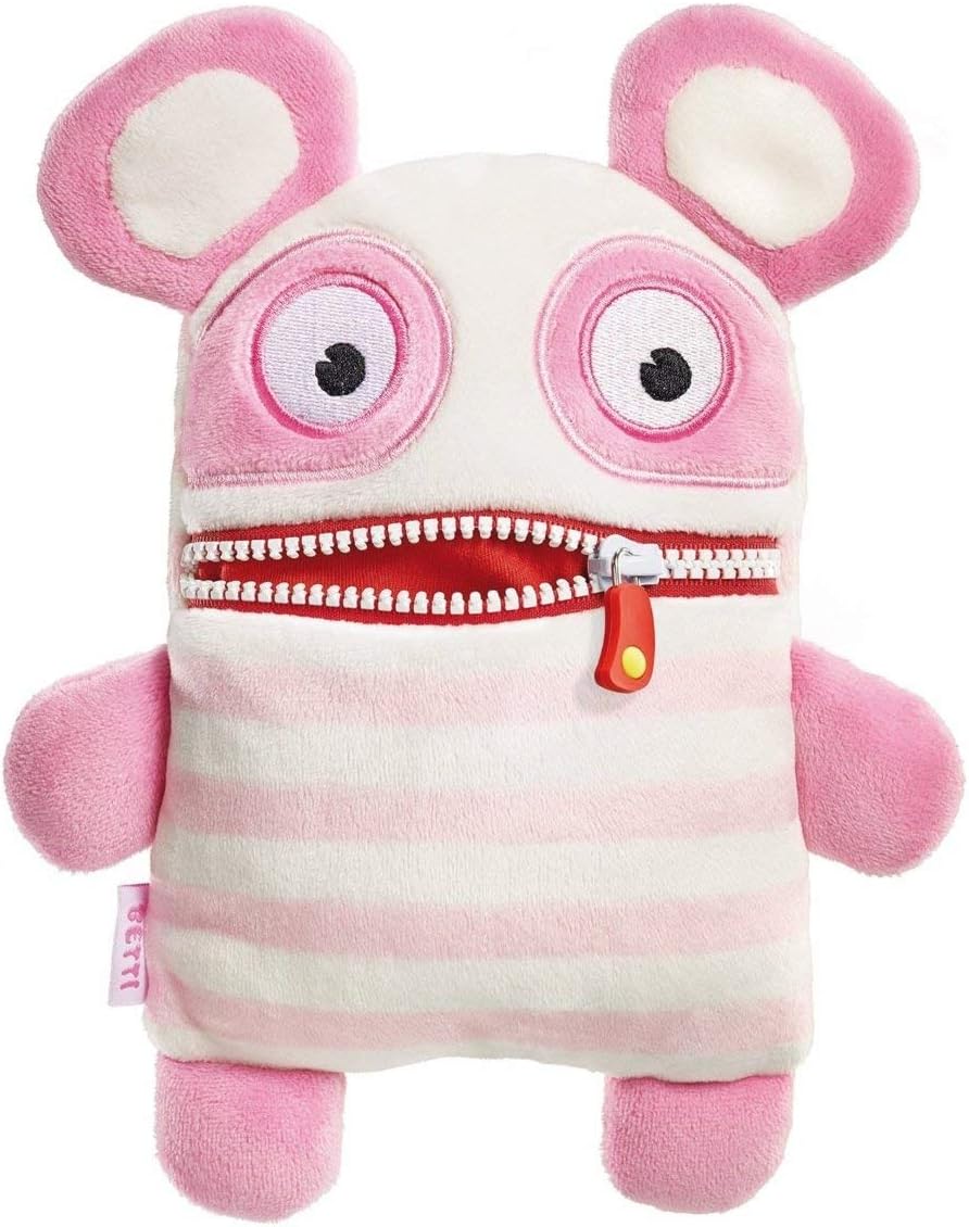 Worry Eater Soft Toy - Junior Betti, Pink/White