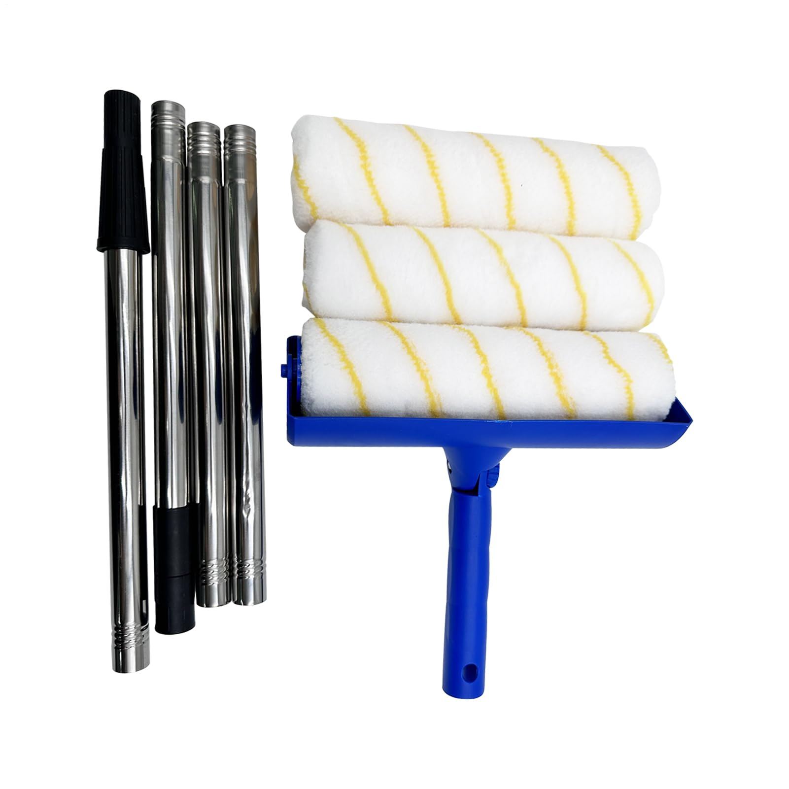 Kit Rullo Verniciatura Rullo Verniciatura per Casa | Applicatore Morbido con Allungabile per Ristrutturazione Casa Progetti Arte Mobili Spazi Commerciali