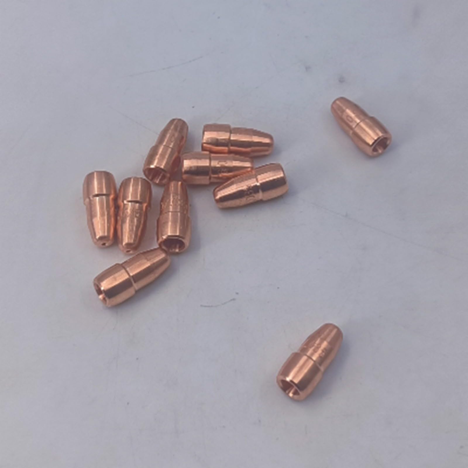 Confezione da 10 ugelli per saldatura MIG VTS30 di ricambio per Fusion 140/180/220/250, ugello in rame per filo da 0,030", compatibile con pistola per saldatura Velocity