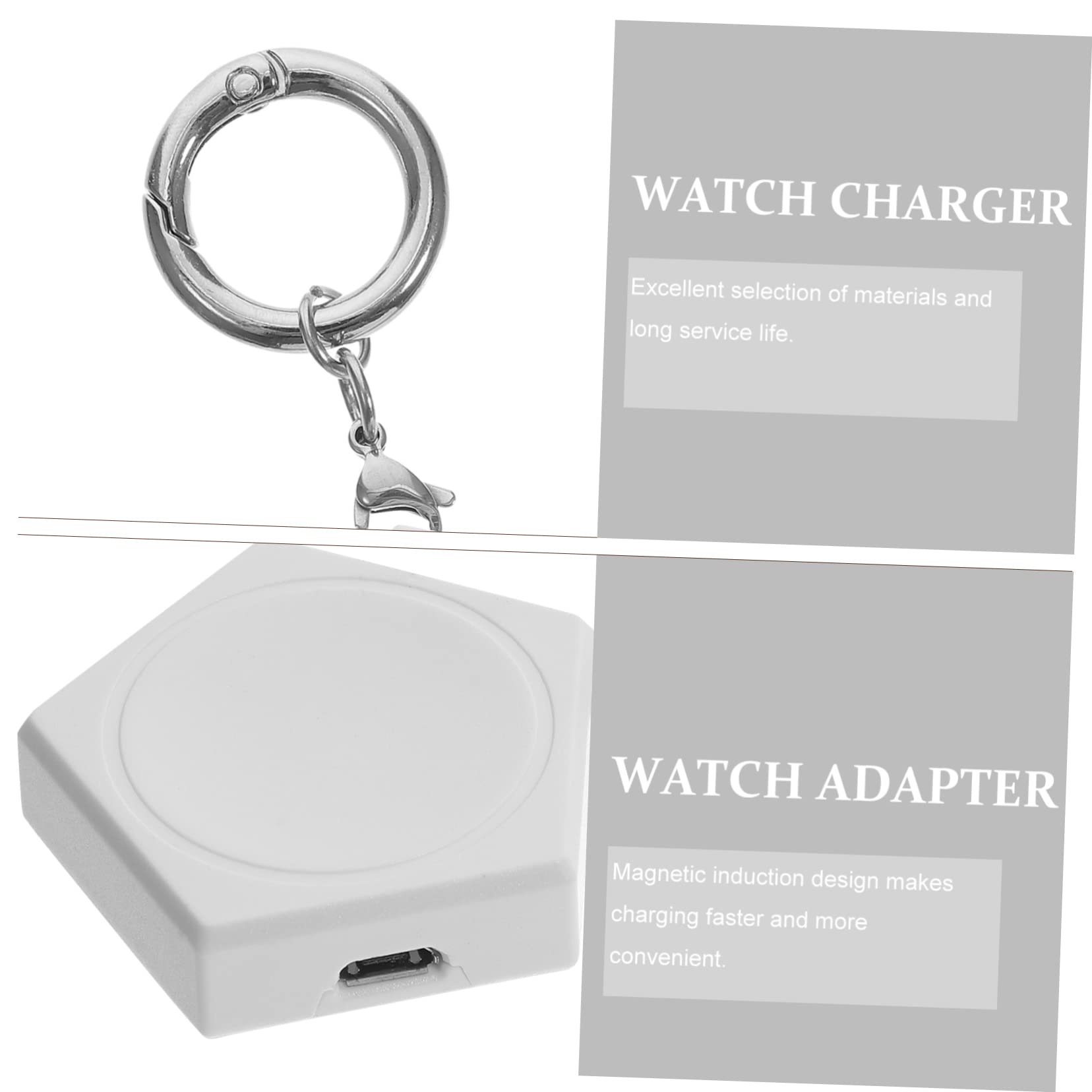 UKCOCO 5pezzi Caricatore Portatile Per Smartwatch Adattatore Magnetico Per Ricarica Veloce Design Elegante e Compatto Compatibile Con Portachiavi e Decorazioni Da Scrivania