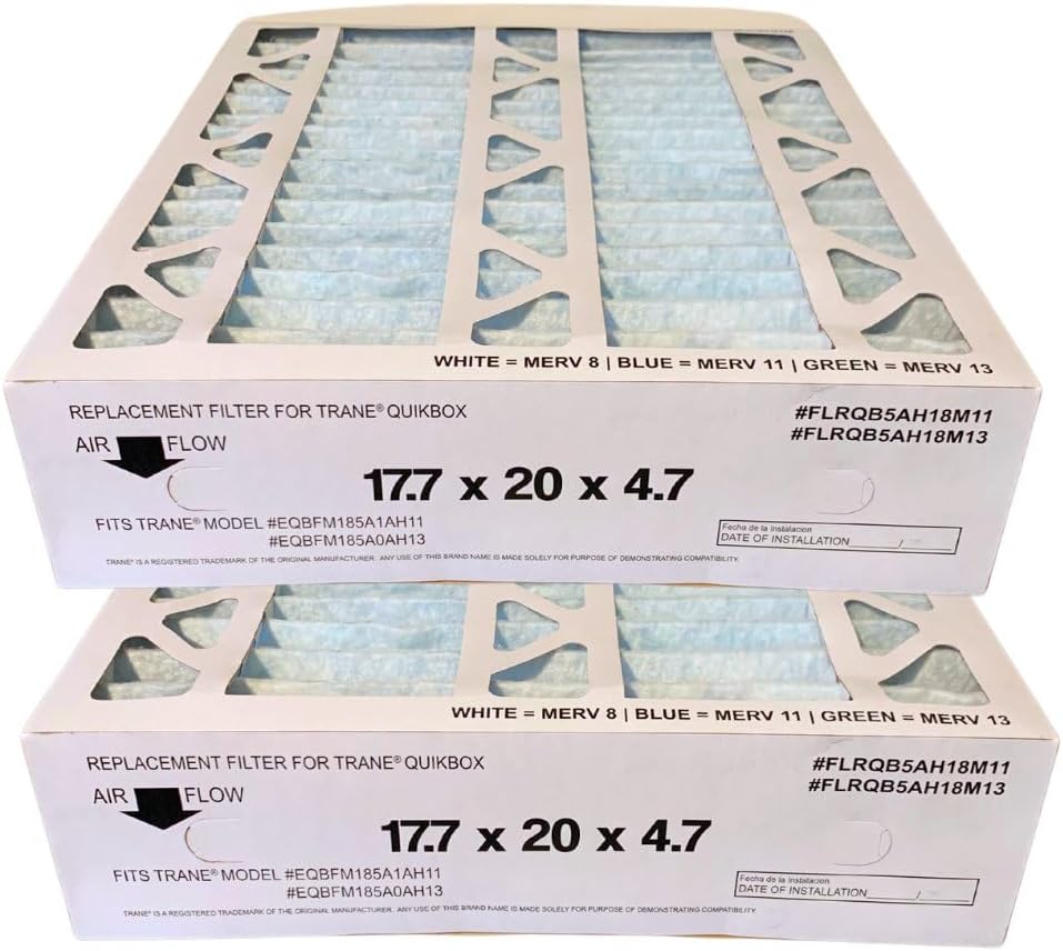 Atomic 17.7x20x4.7 Compatible for Trane Envirowise FLRQB5AH18M11 MERV 11 Filter - 2 Pack