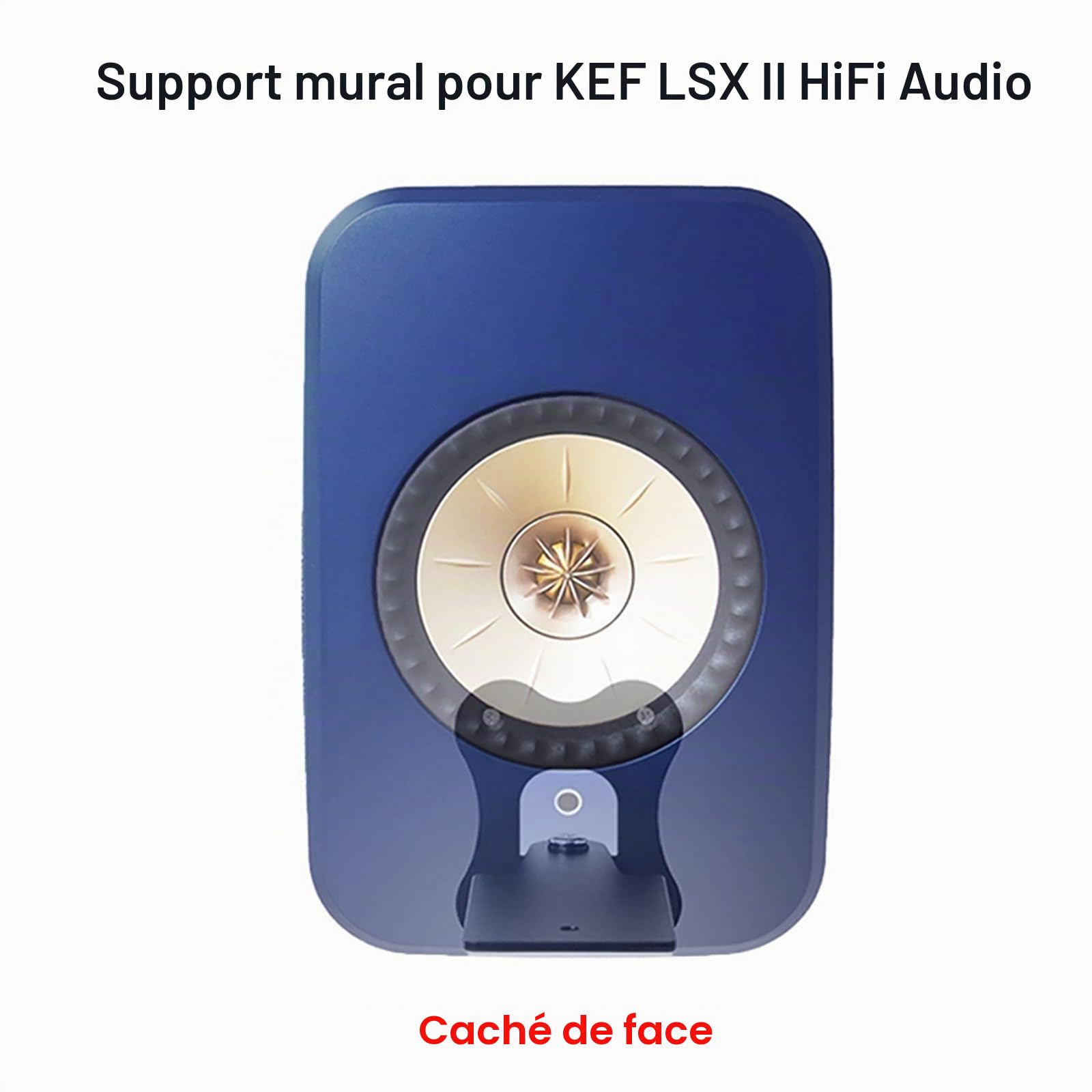 Support mural en métal réglable pour système de haut-parleurs HiFi KEF LSX II