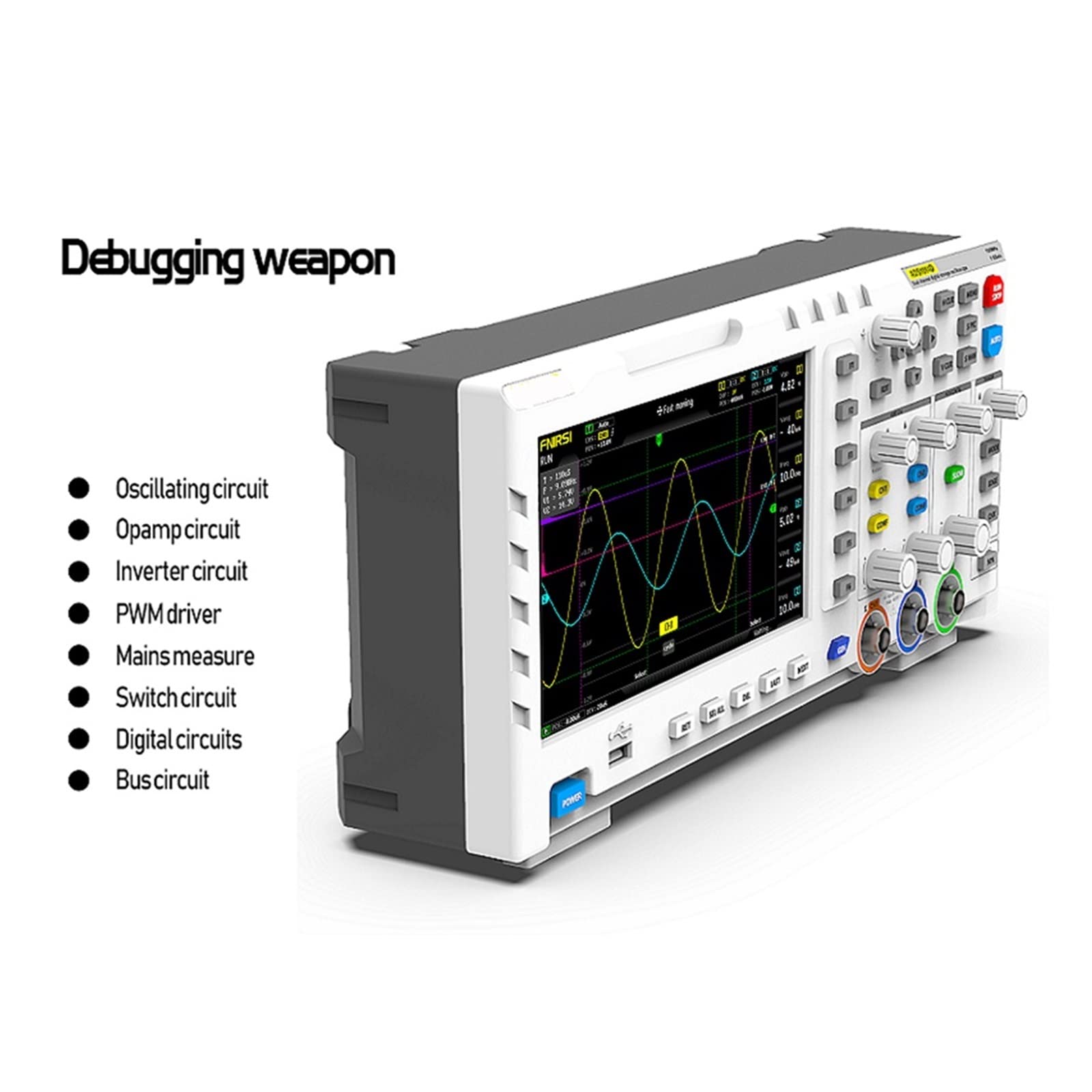 Oscilloscopio digitale portatile 1014D Generatore di segnali ingresso a doppio canale 2 in 1 Frequenza campionamento 1GSa/s da tavolo Per uso fai da te