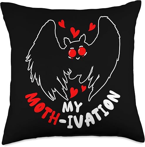 Miniatura 5 de Mothman Cryptid Cryptozoology Gifts Mothman Cryptid Cryptozoology My Moth-ivation - Almohada (16 x 16 pulgadas), multicolor