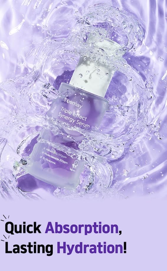 freemay Triple Effect Synergy Serum 50 ml / 1.69 fl oz – Hydrating Facial Serum with Bakuchiol & Hyaluronic Acid - Image 7
