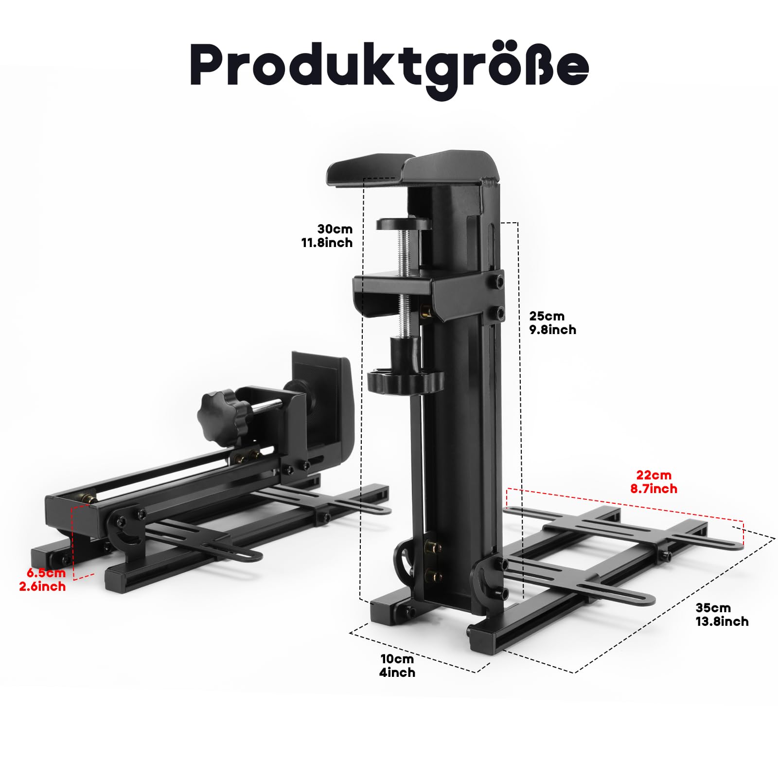 DIWANGUS Hotas Joystick Halterung für Logitech X56, X52, X52 Pro, Flugsimulator Steuerungshalterung für Thrustmaster T Flight HOTAS/T.16000M/TCA, Hotas Tischhalterung für das Flugsim-Spiel