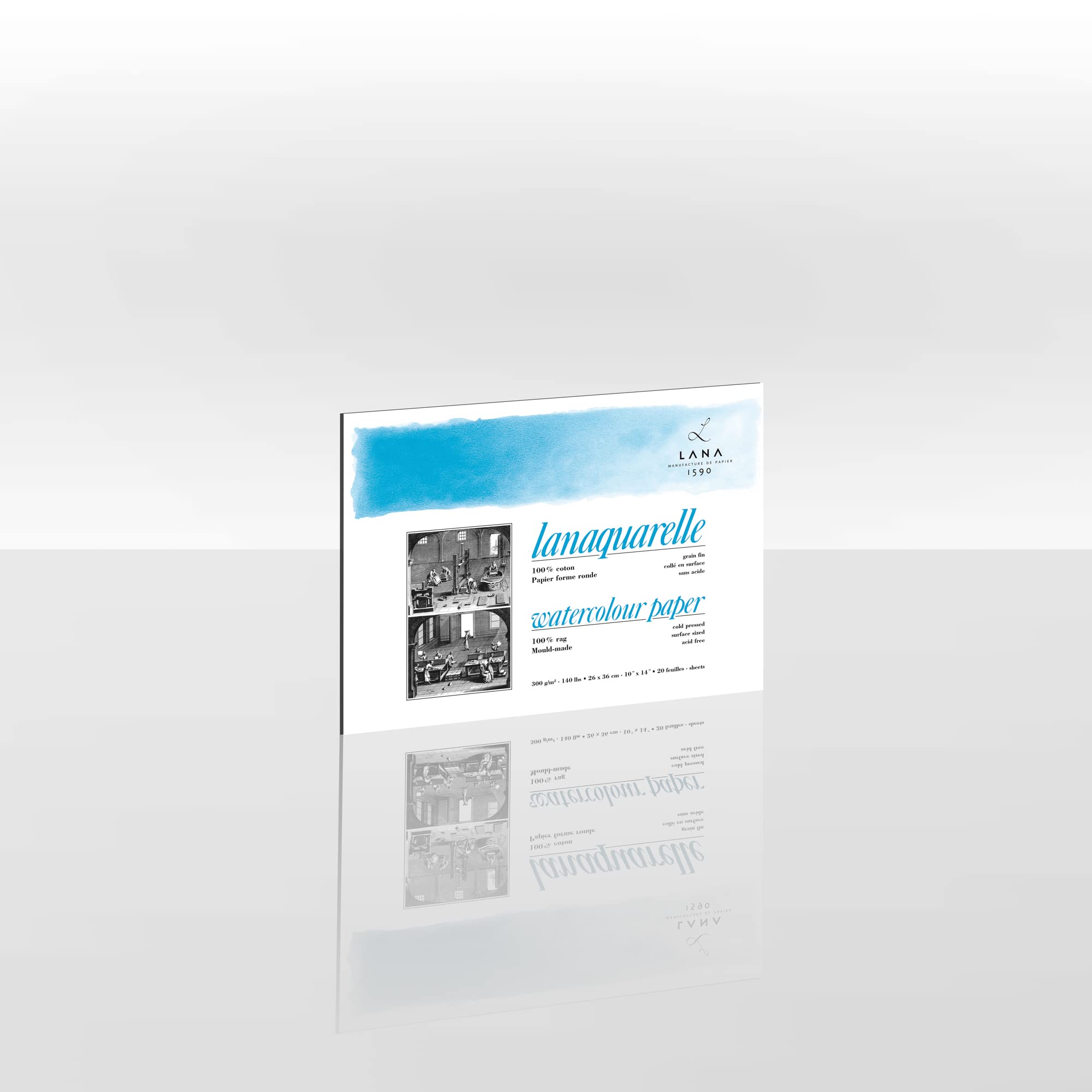 Lanaquarelle Block matt 300g/m² 26 x 36 cm - 20 Blatt