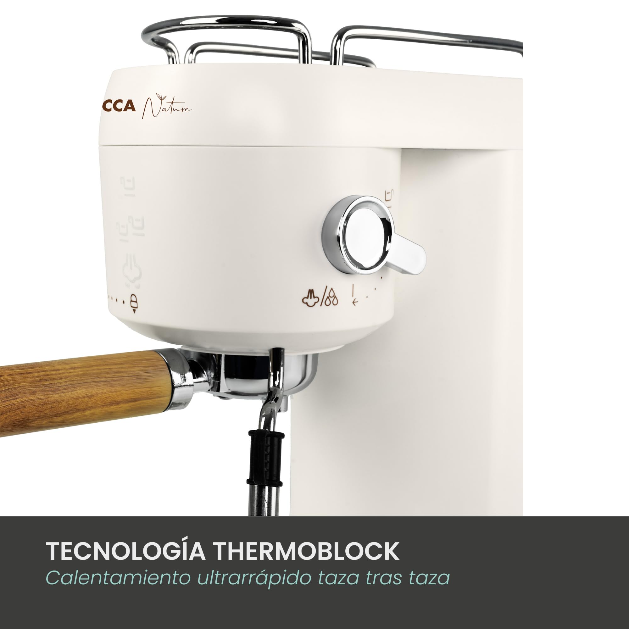 Jocca Espressomaschine 20 bar 1400 W Tank 1 l Dampfgarer Thermoblock