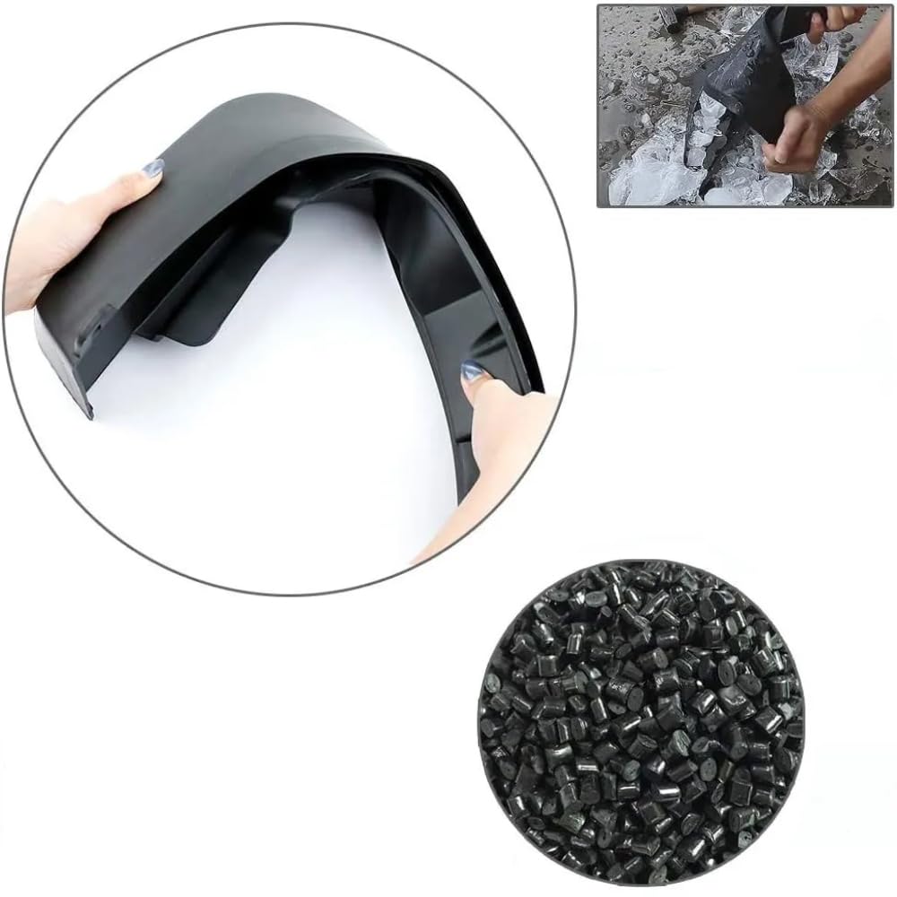 4 PCS plastiche Flessibili Paraspruzzi per Leapmotor B10 2025 nteriore Posteriore Parafanghi Resistenti deformano Facilmente graffiano
