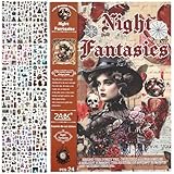 Auguro Halloween Vintage Scrapbook Sticker Book 480 Multicolor Stickers for Adults Girls Women Teens, Witch Ghost Pumpkin Themed Designs, Semi-Glossy Paper Stickers for Scrapbooking
