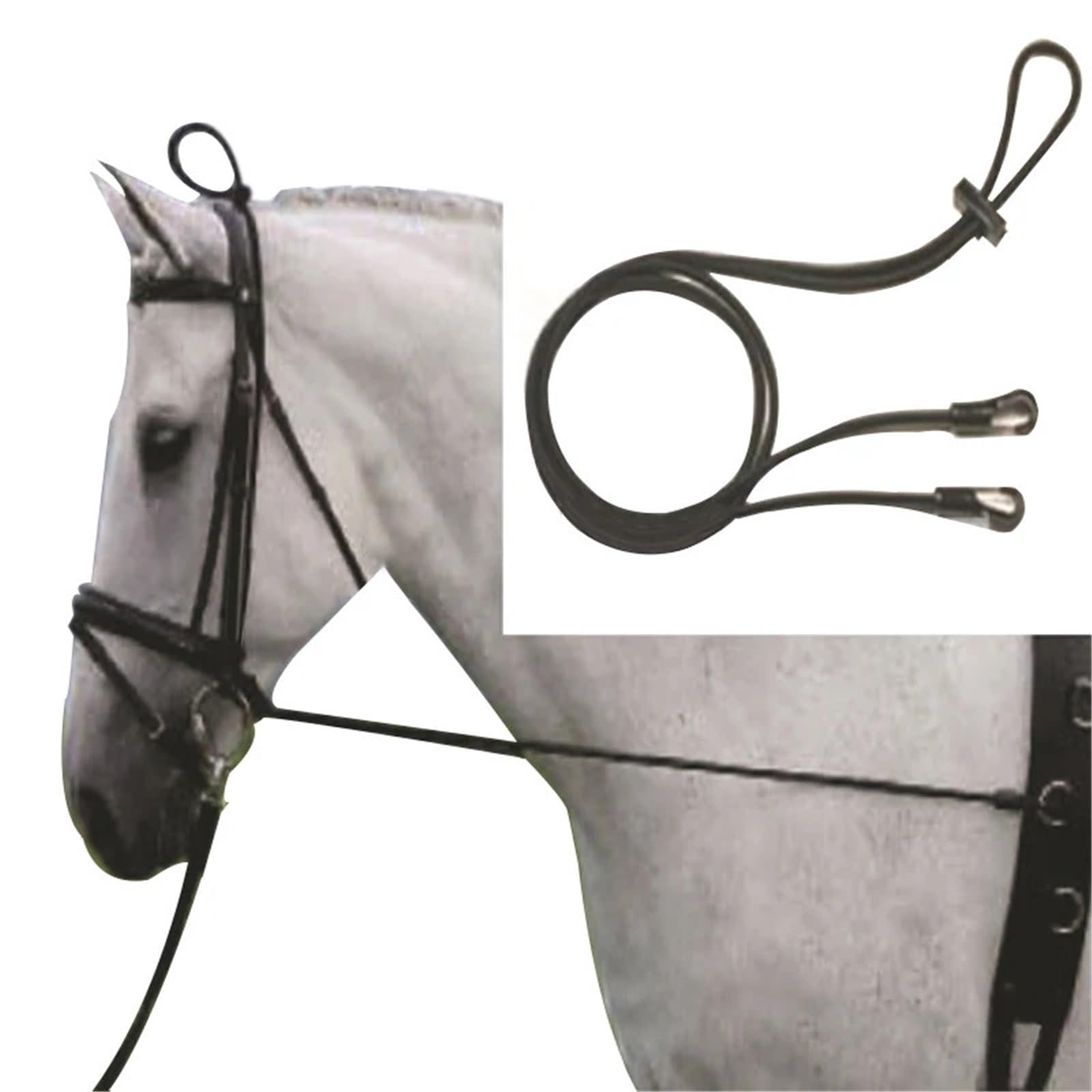 Brida for montar a caballo, Halters elásticos for cuello de , equipo carreras, suministros ecuestres, herramienta entrenamiento
