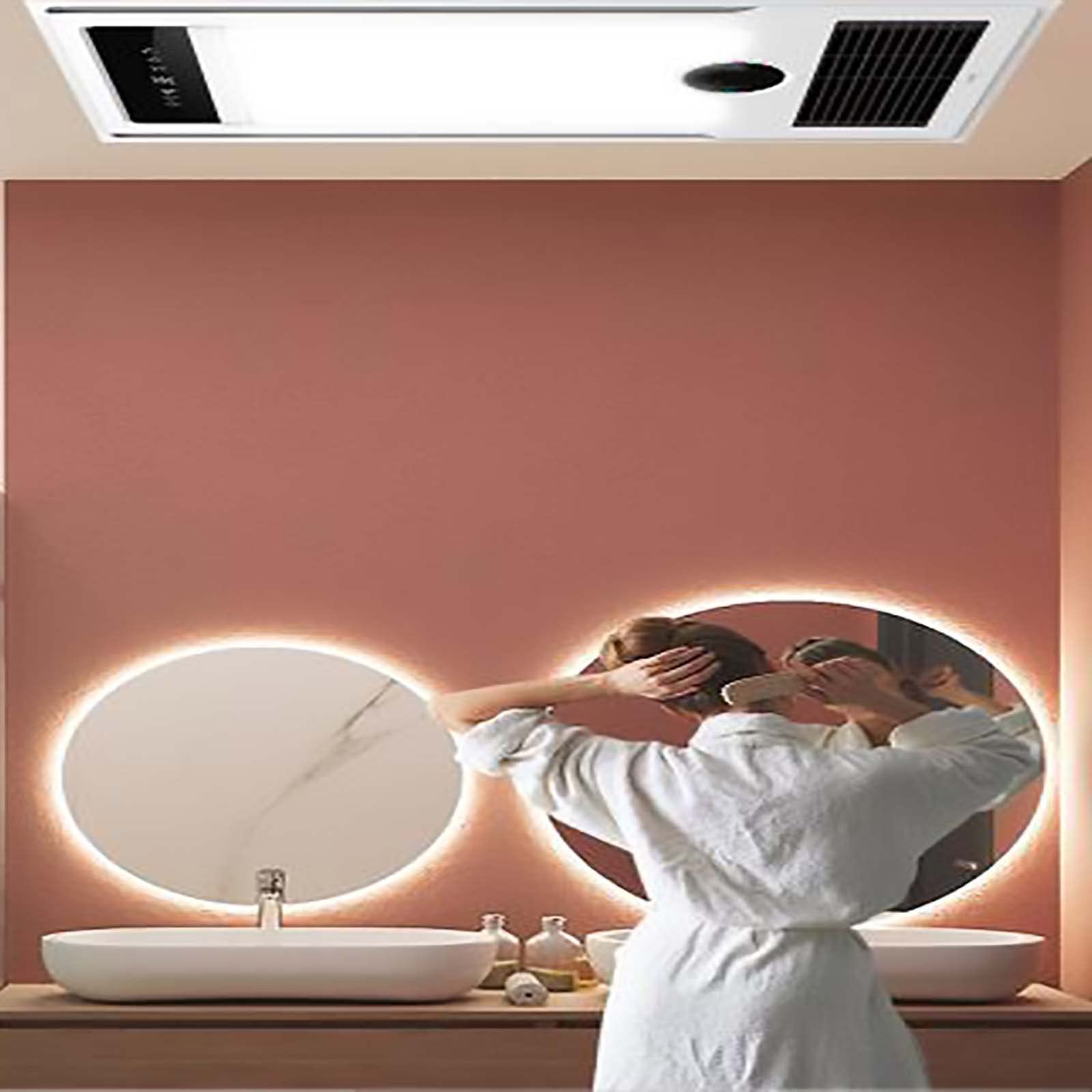 Amazon.com: HAILM Heater Exhaust Fan with Light And Exhaust Bathroom Vent  Fan with Lighting And Wind Warming for Ceiling Exhaust Light Heater Combo  with Remote Contro : Tools u0026 Home Improvement