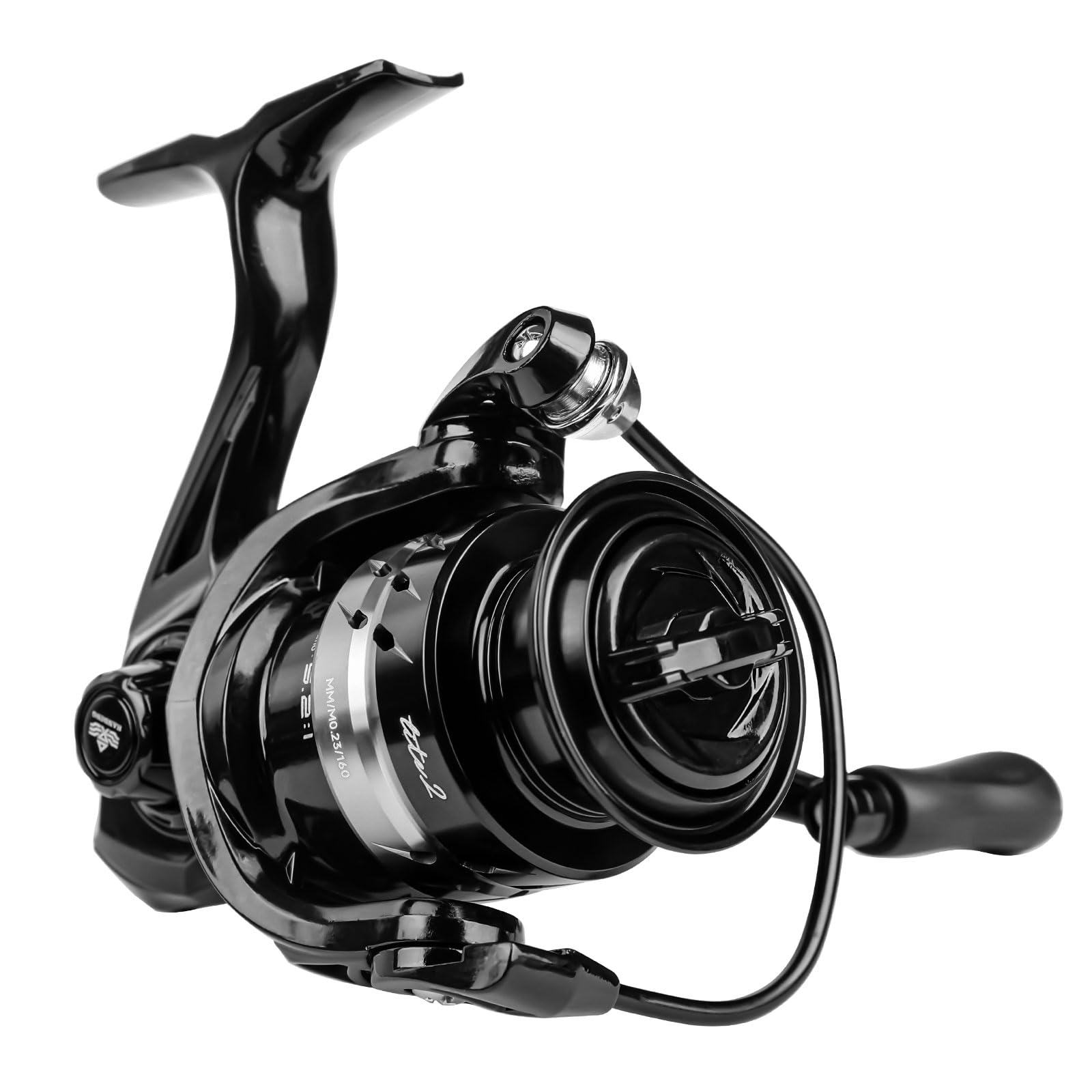 Handing LITE II Spinning Reels Freshwater Spinning Fishing Reels 14.33 Lbs Max Drag Ultra Smooth 5.2:1 Gear Ratio Aluminum Spool 3+1 BB Handle