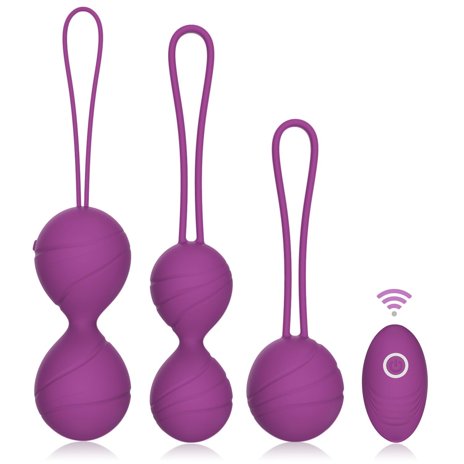 Ovetto Vibrante Con Telecomando 10 Modalità, Vibratore Sex Toys 3 IN 1, Controllo Della Vescica ed Esercizi Per il Pavimento Pelvico, Vibratoreper Donna Wireless, Kegel Palline Vibranti, Impermeabile