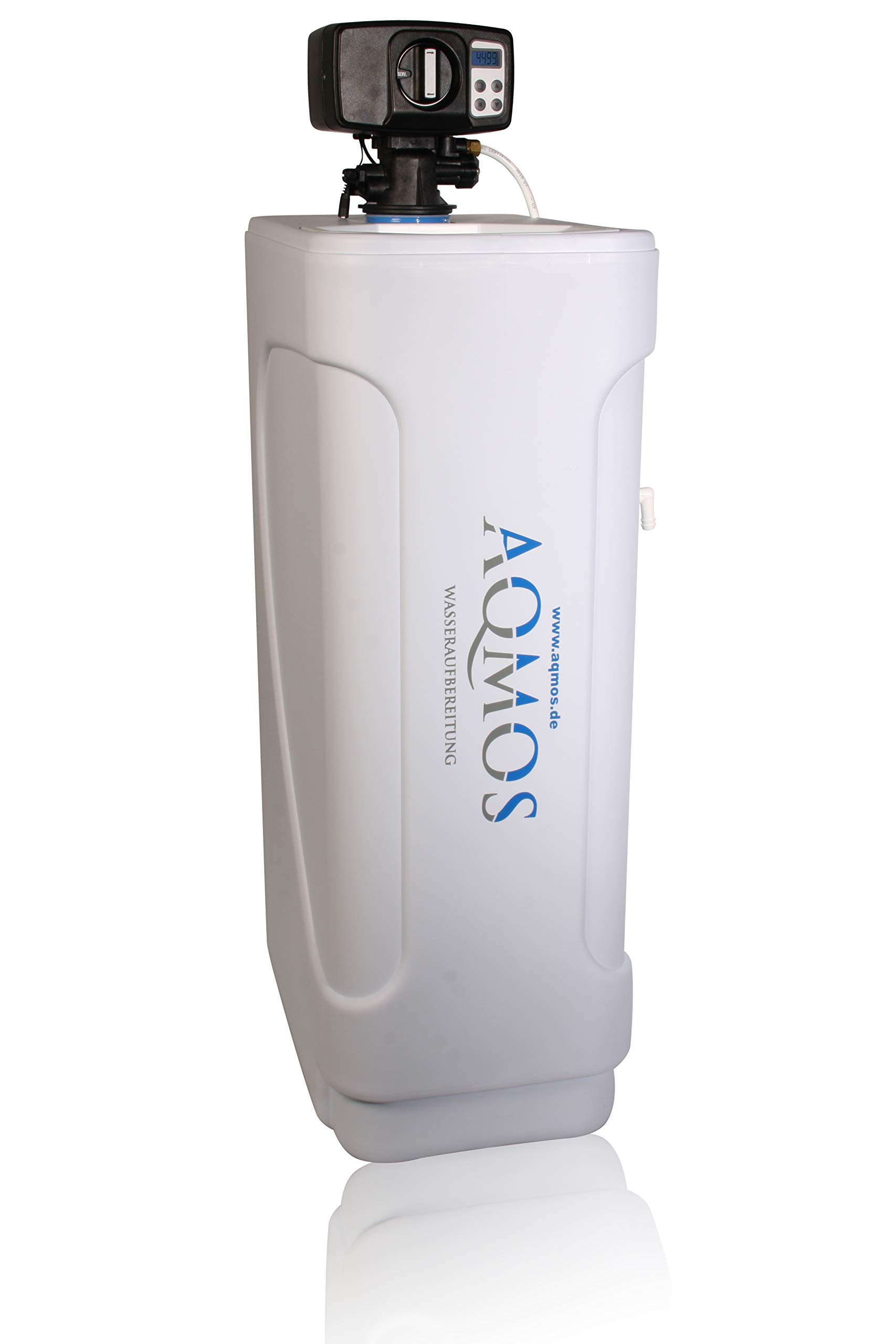 Aqmos BM-120 Wasserenthärtungsanlage Set mit Montageblock 100kg Regeneriersalztabletten für Haushalte bis 9 Personen
