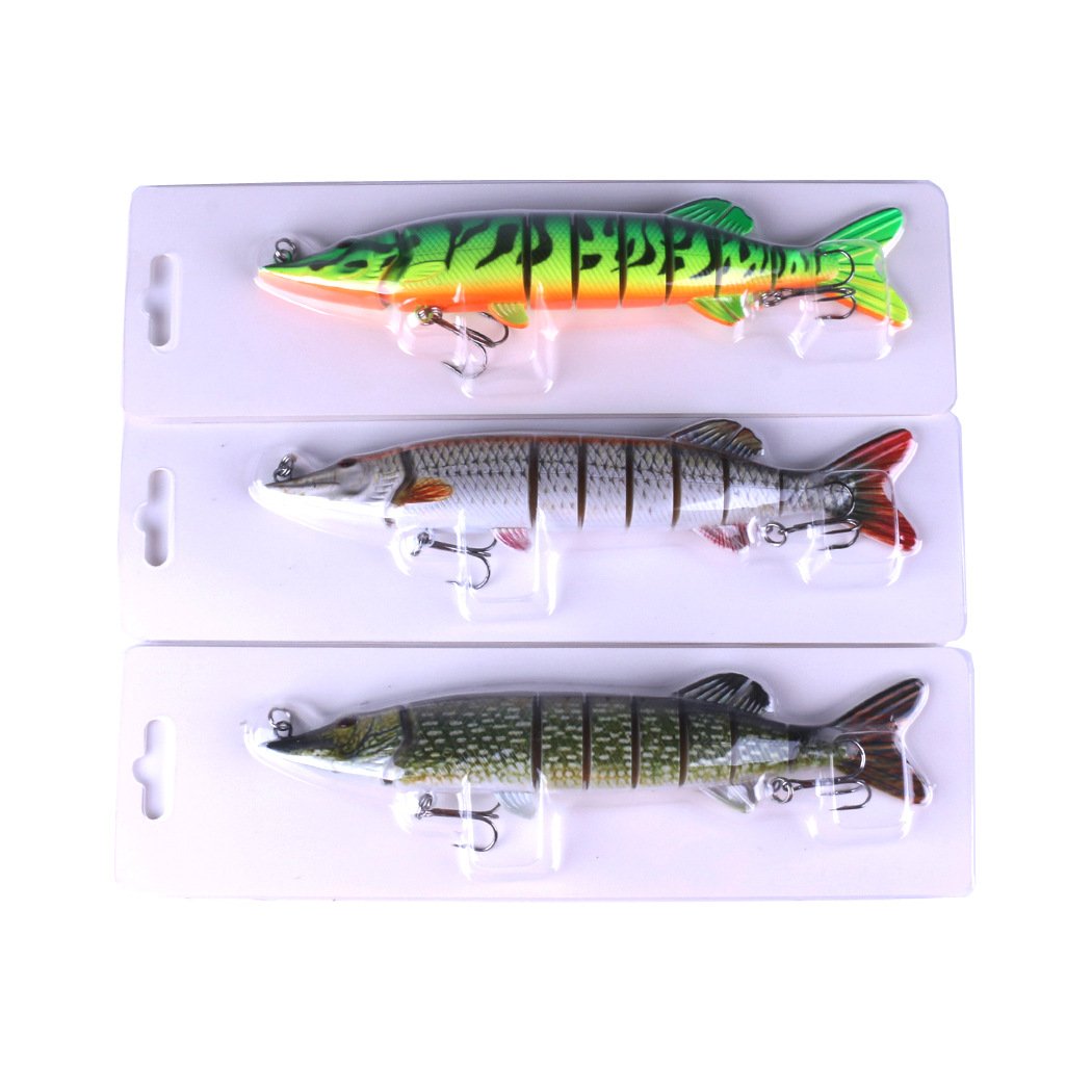 Przynęta korbowa, ryba wobler 5 szt. 20,5 cm/69 g wieloprzegubowa topwater realistyczna pstrąga przynęta do pływania z haczykami karp szczupak okonia narzędzie wędkarskie przynęty okoniowe