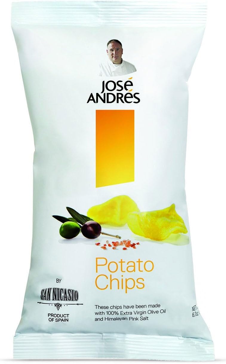 Jose Andres Spanish Potato Chips by San Nicasio 6.7 Oz Bag (pack of 2)