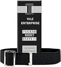 Shirt Stays Elastic Adjustable Tucker Belt For Men Women,Shirt Tucker belt strap Maximum Strech,Elastic Strecheable Belt, (unisex | black)
