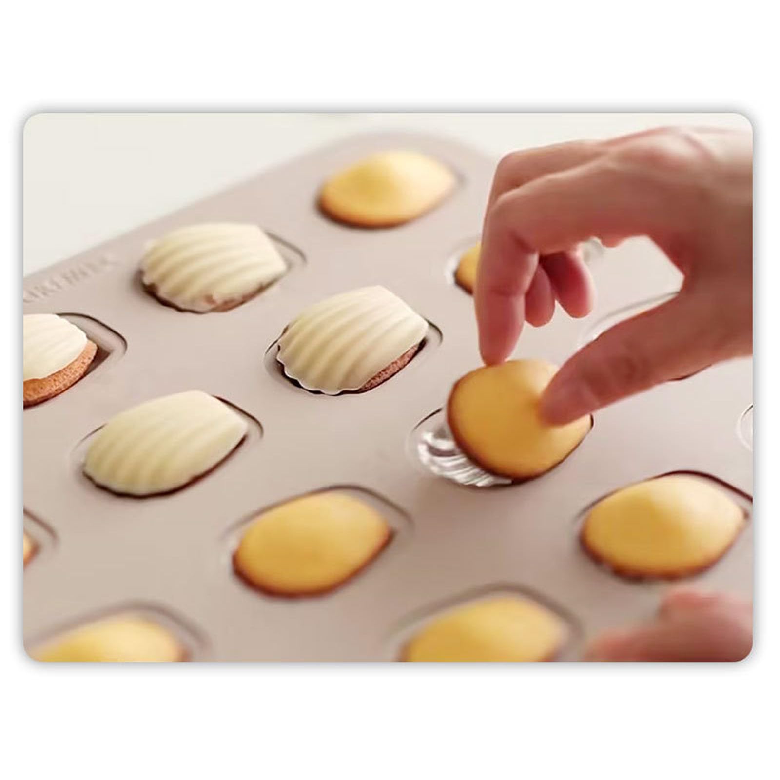 Madeleine-Kuchenform aus Karbonstahl, Antihaft-Backform, 6/12 Mulden, Dessert, Gebäck, Backform für Zuhause, Küche, Karbonstahl, Kuchenform