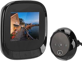 2.4in Video Doorbell Electronic Peephole, HD Security Door Viewer Alarm Night Vision Digital Camera for Home Security