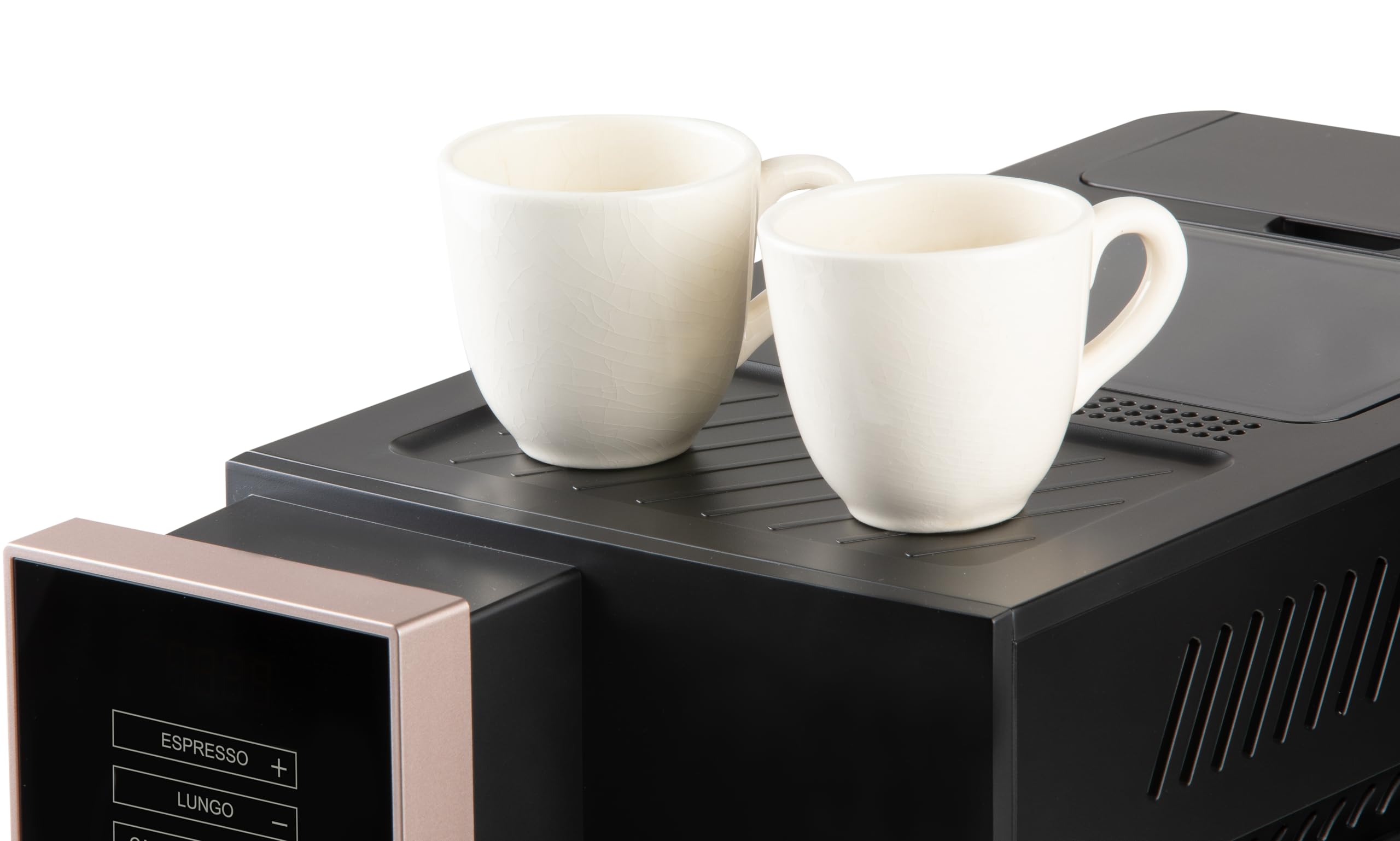 DOMO DO743K Machine à Expresso Entièrement Automatique avec carafe à lait intégrée - 1 touche bean to cup - Entièrement personnalisable - Espresso, Americano, Lungo, Cappuccino, Latte - 19 bars