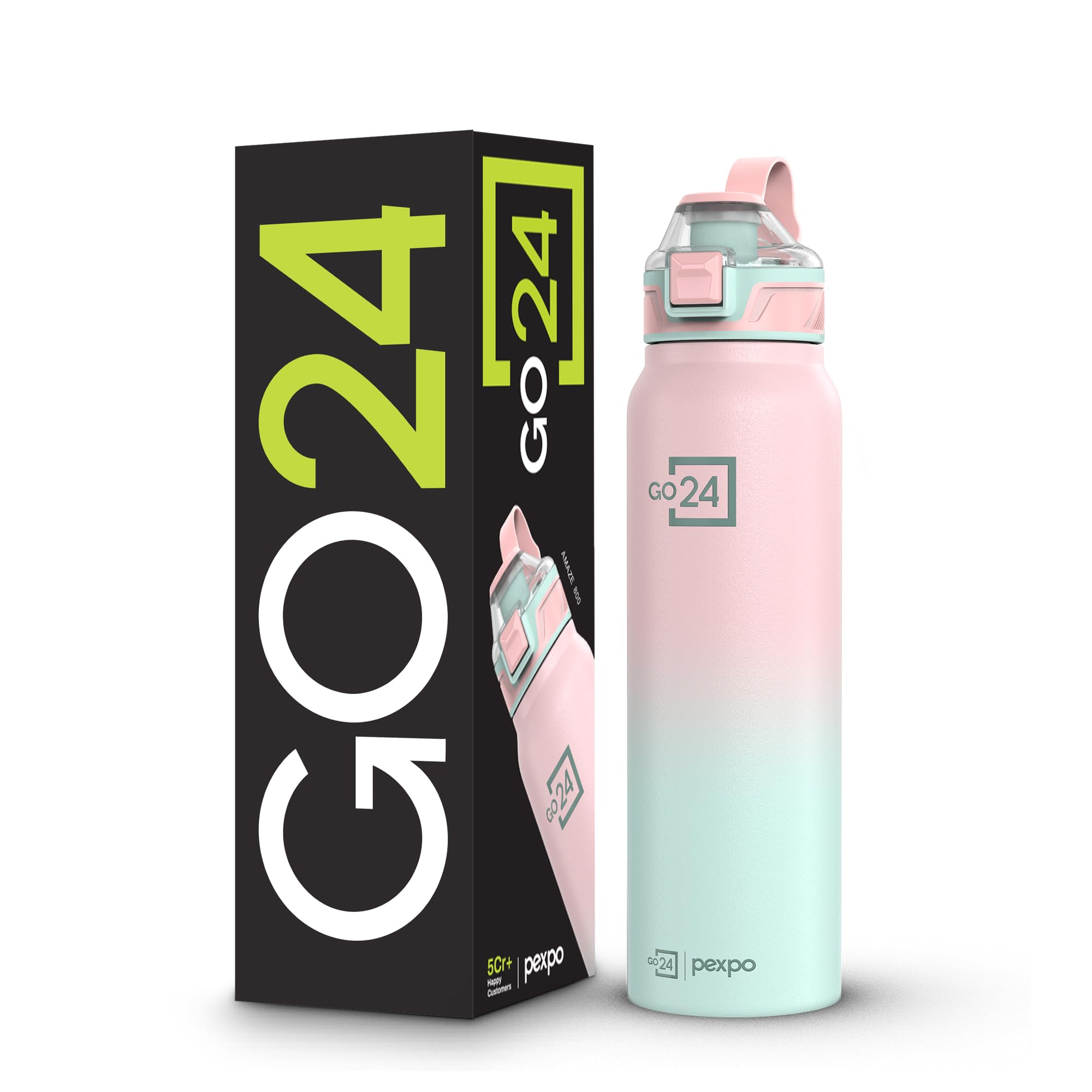 Go24 pexpo Stainless Steel Water Bottle 1 Litre, 3 Layer Vacuum Insulated — Amazon image 12