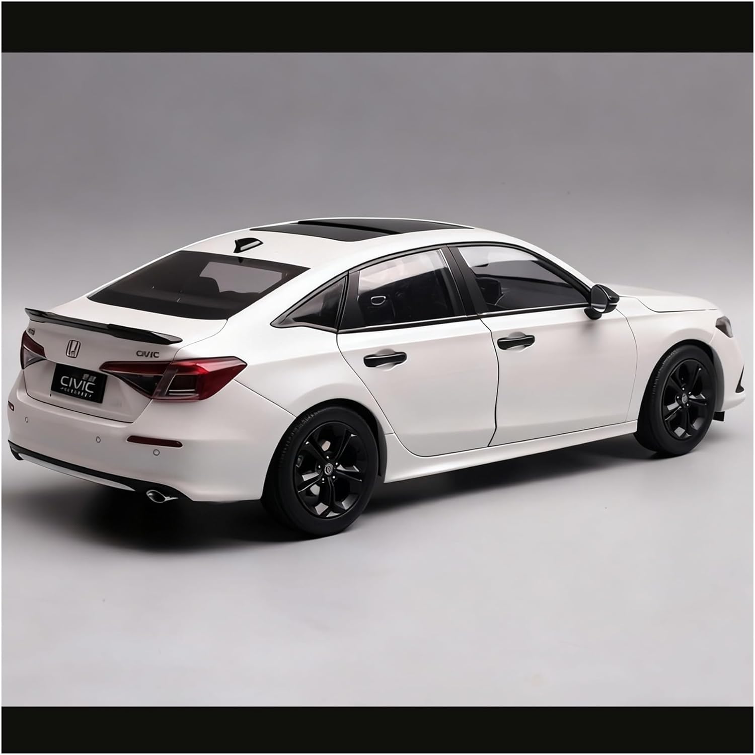 Metal Vehicles Toys 1:18 for Honda Civic 2023 Alloy Diecast Car Toy Collection Static Display Gift Hobby Toys(Red)