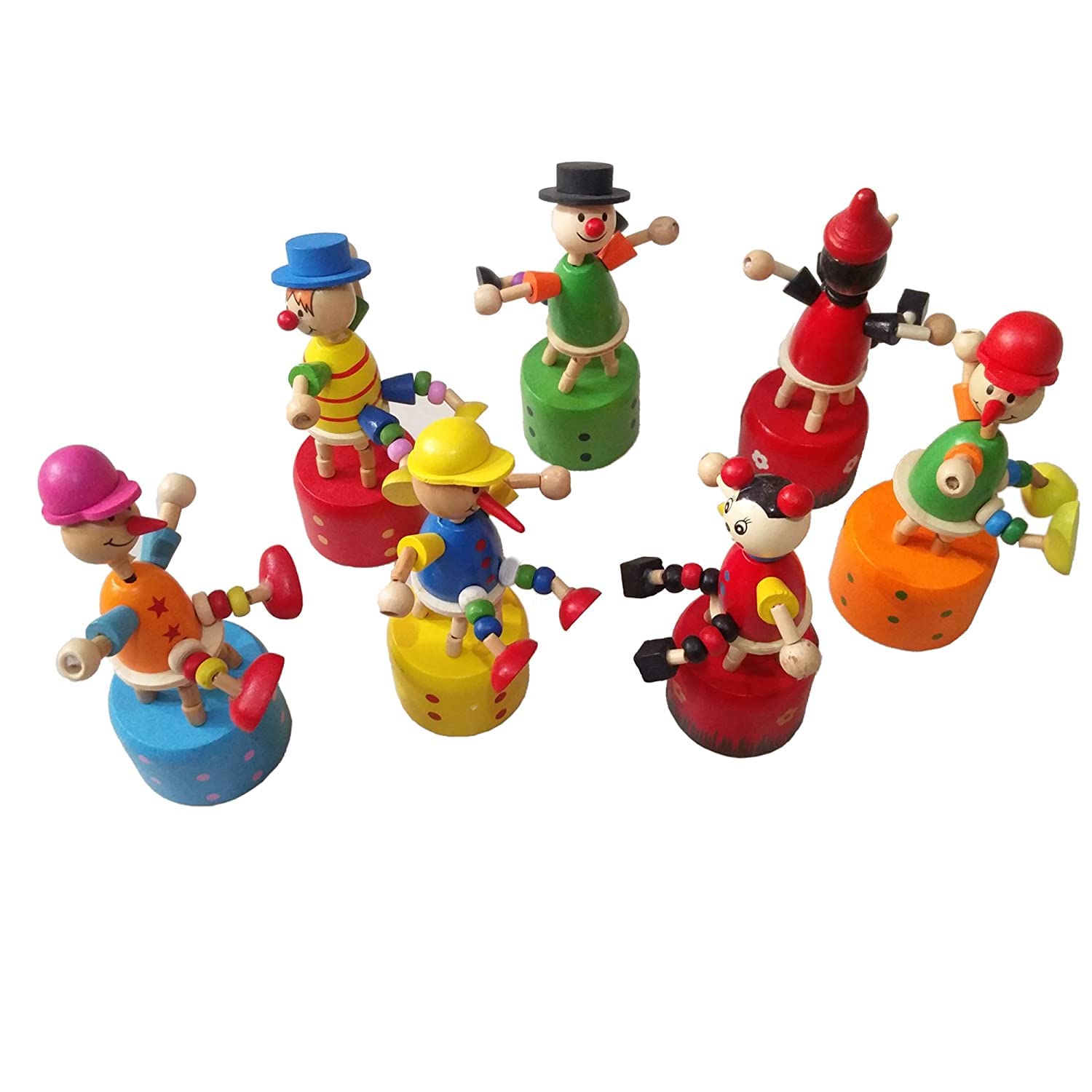 Handcrafted Wooden Colourful Swing Joker Doll (Assorted and Multicolor) (Pack of 1) (B0B1ZX1C6K) Amazon Price History, Amazon Price Tracker