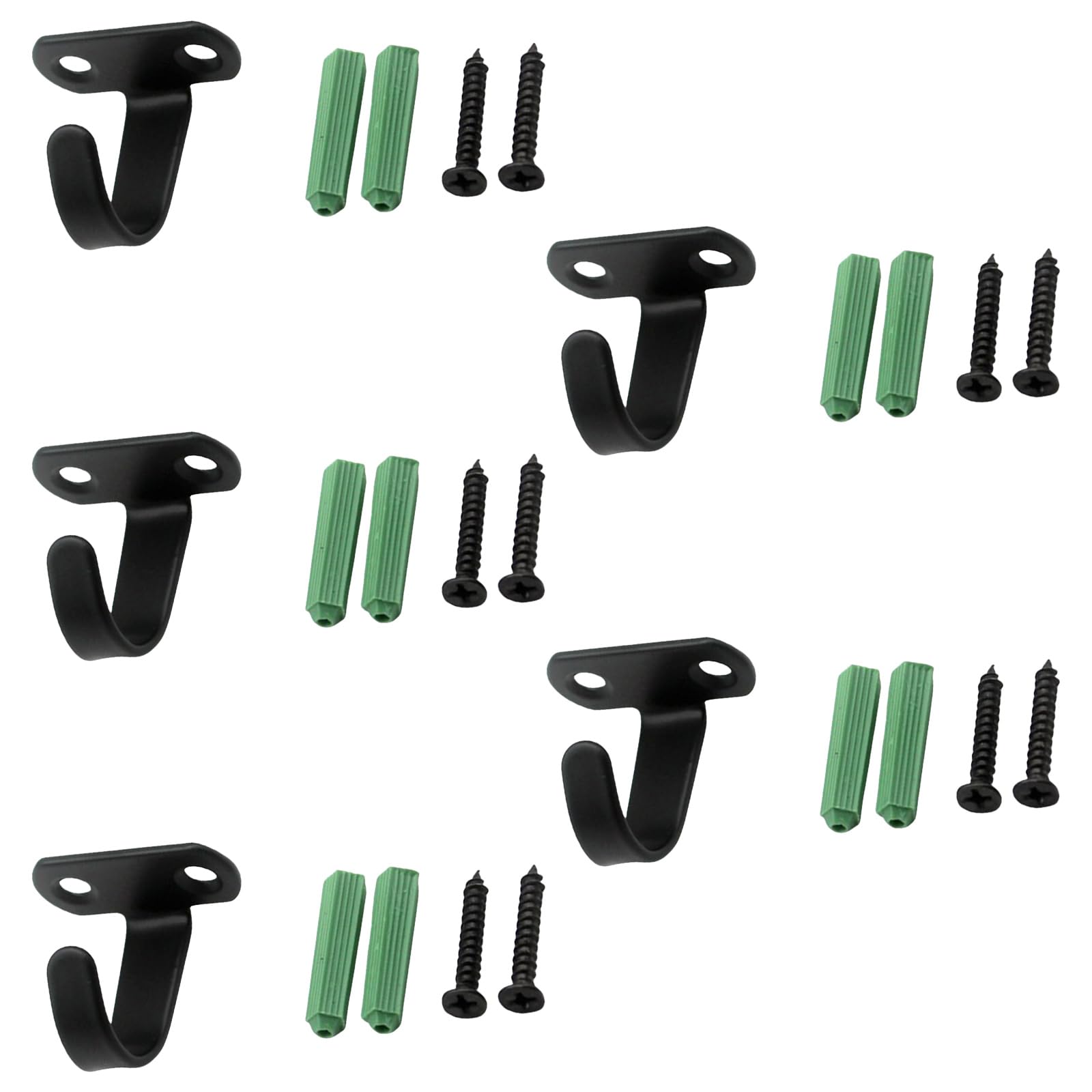 Msioytog Multicolor Strength Zines Alloy Ceiling Mount Hook Sturdy Construction Accessory For Towels Plant Household Items Daily Use Zines Alloy Ceiling Hook With Black Screws