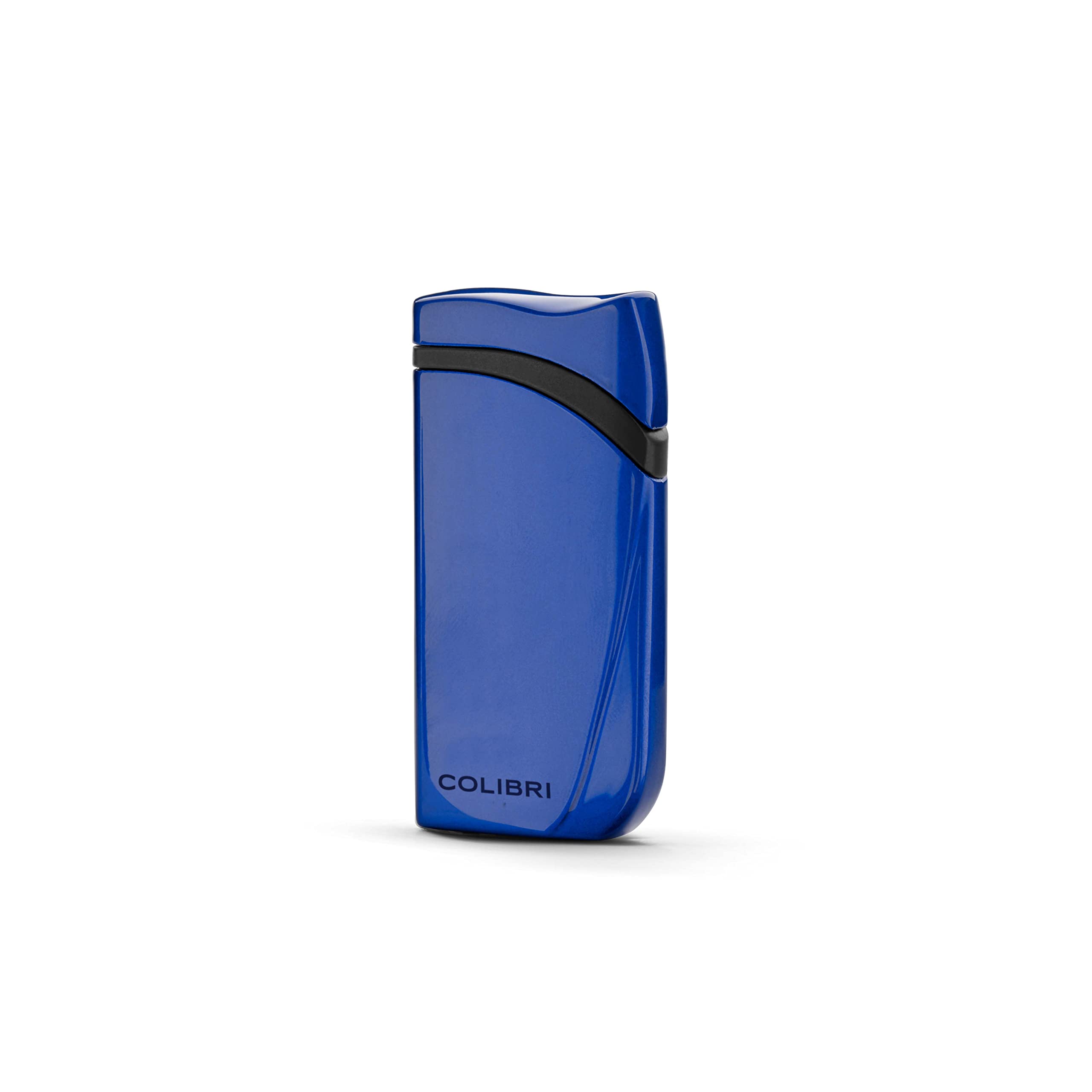 Colibri Falcon Jet Lighter- Powerful and Windproof- Single Jet Flame - Blue Fuel Window - Single Action Ignition- Refill with Butane (No Gas Included) - Nice Elegant Gift Box