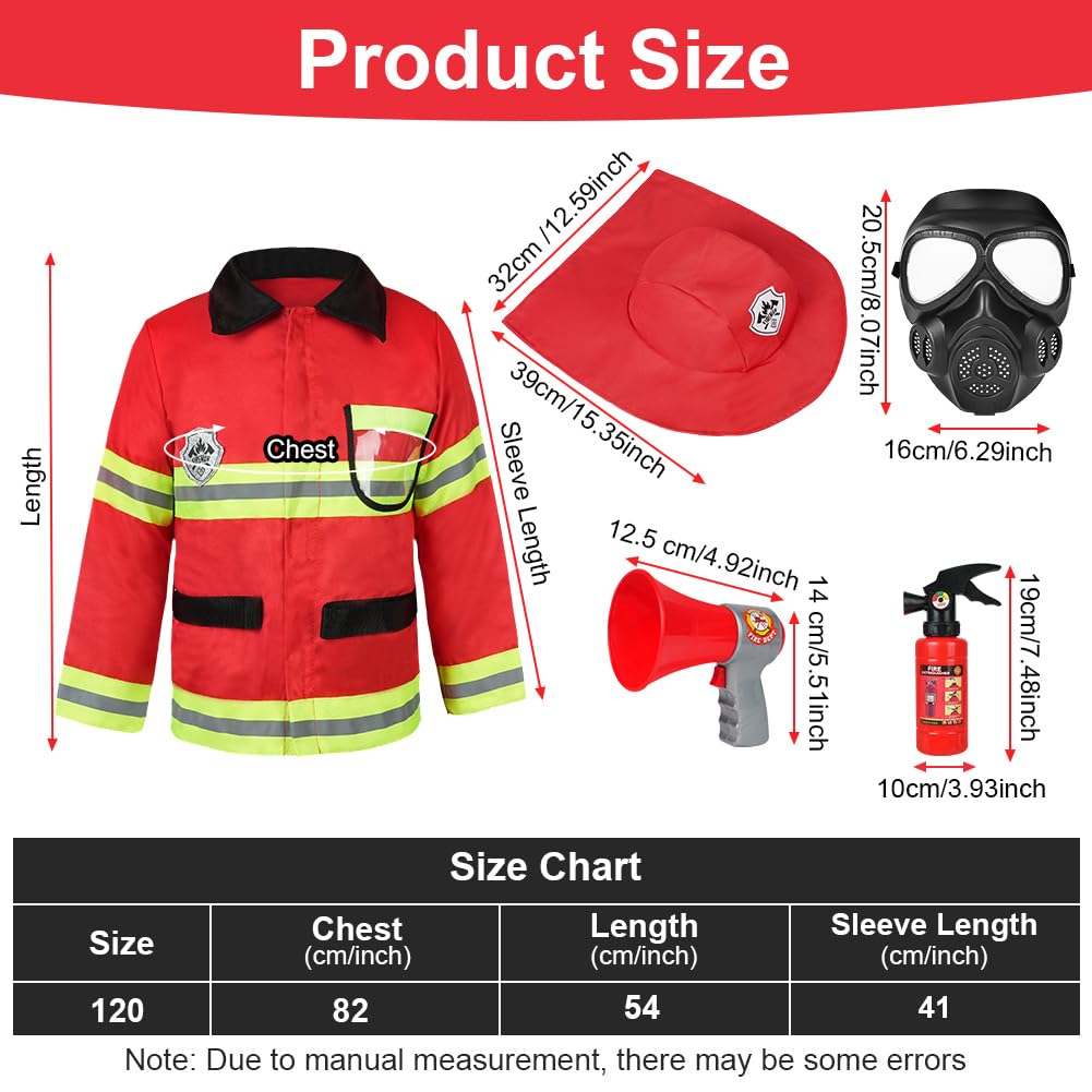 Alaoo Kids Fireman Costume Set - Image 2