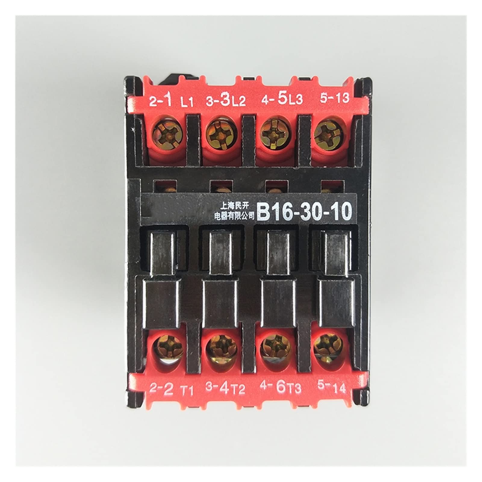 Contacteur AC B16-30-10 - 220V 50Hz, 3 Pôles + 3NO, 5.5kW - Pour Montage Rail DIN 35mm