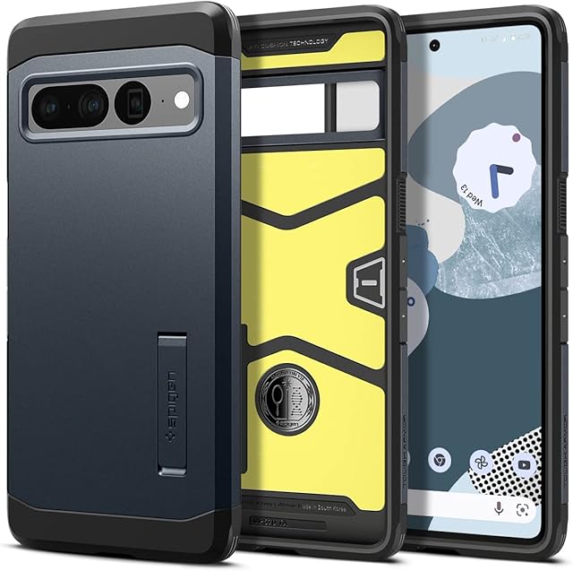 Spigen Tough Armor Case Compatible with Google Pixel 7 Pro - Metal Slate