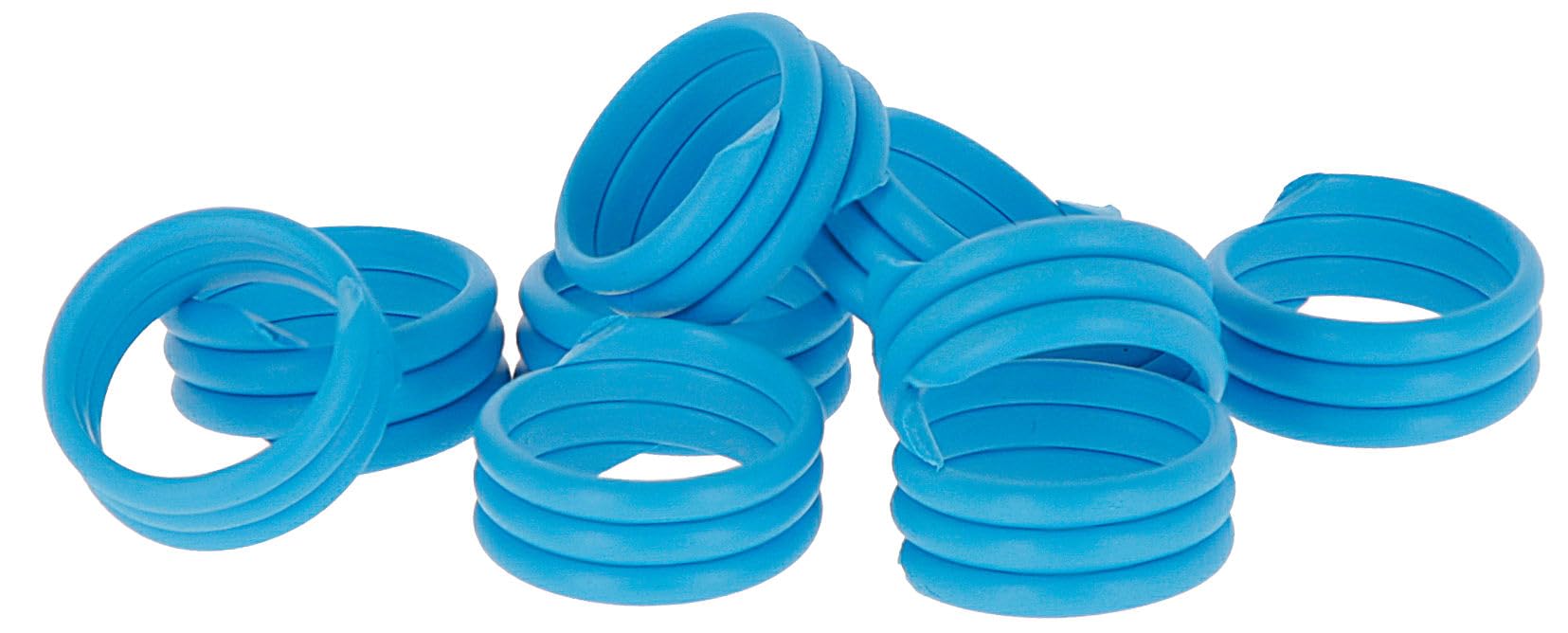 Kerbl Hobbyfarming Spiral Ring 10 mm Blue Plastic Pack of 100