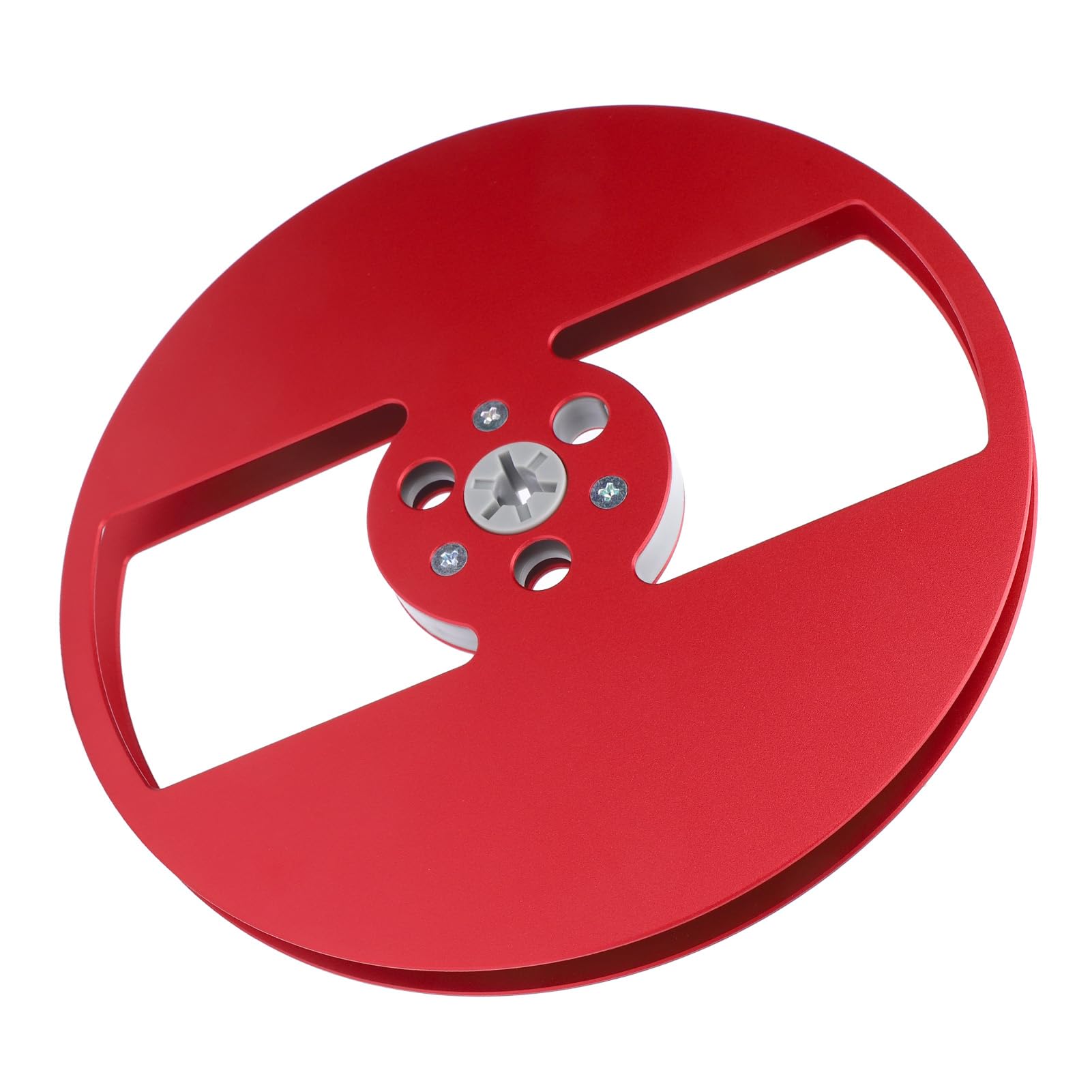 Carrete de aluminio rojo de 7 pulgadas para reproductores de cinta