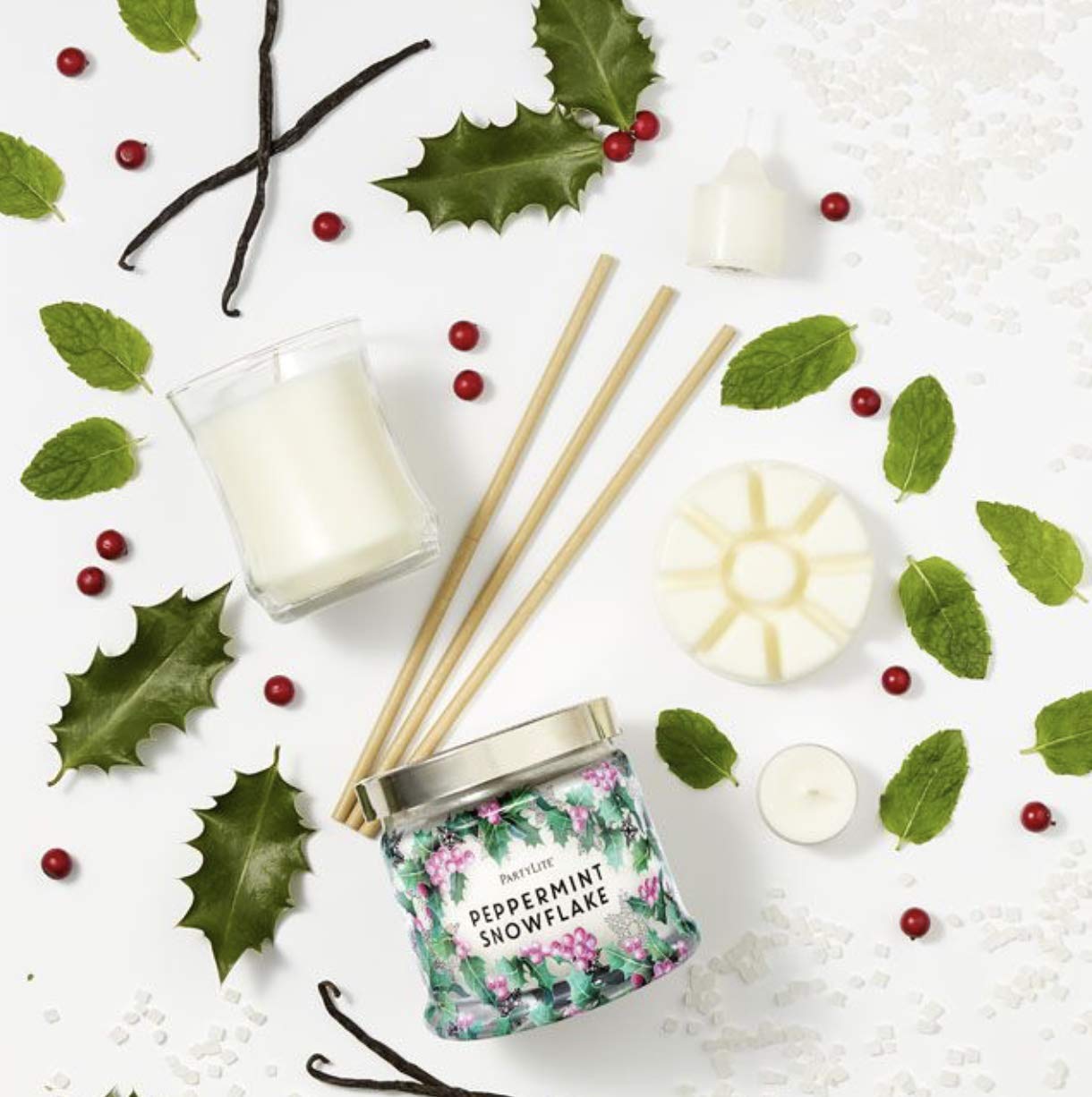 PartyLite Kerzendose, 3 Dochte, Pfefferminze : Amazon.de: Drogerie &  Krperpflege