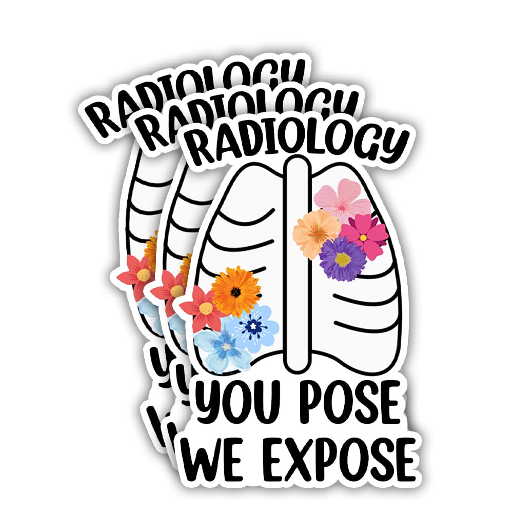HOSALA Funny Radiology Sticker Pack - "Doughnut Of Truth" CT Scan Tech Gift, 3 Inch, 3 Pack